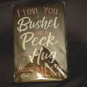 Bushel & Peck Aluminum Decorative Sign
